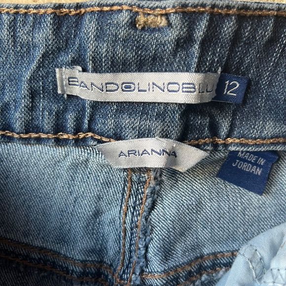 BANDOLINO BLU Arianna Women's Jeans Size 12 Medium Wash Flap Pockets - Picture 8 of 9